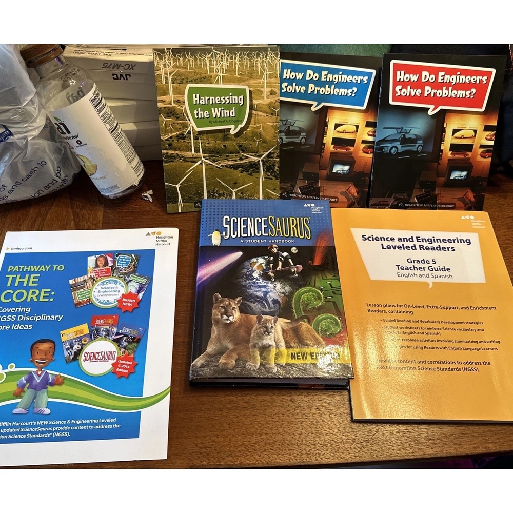 ScienceSaurus Student Handbook Grade 5 Teacher Guide Houghton Mifflin 2014 Set